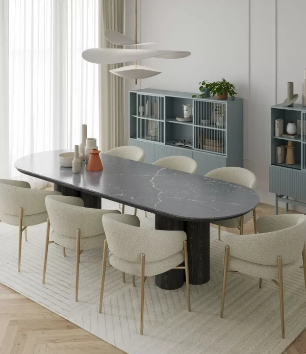Silestone-Parisien-Bleu-Dining-Table