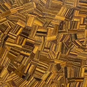 Semi Precious Tigers Eye Panel – Mixed Pattern